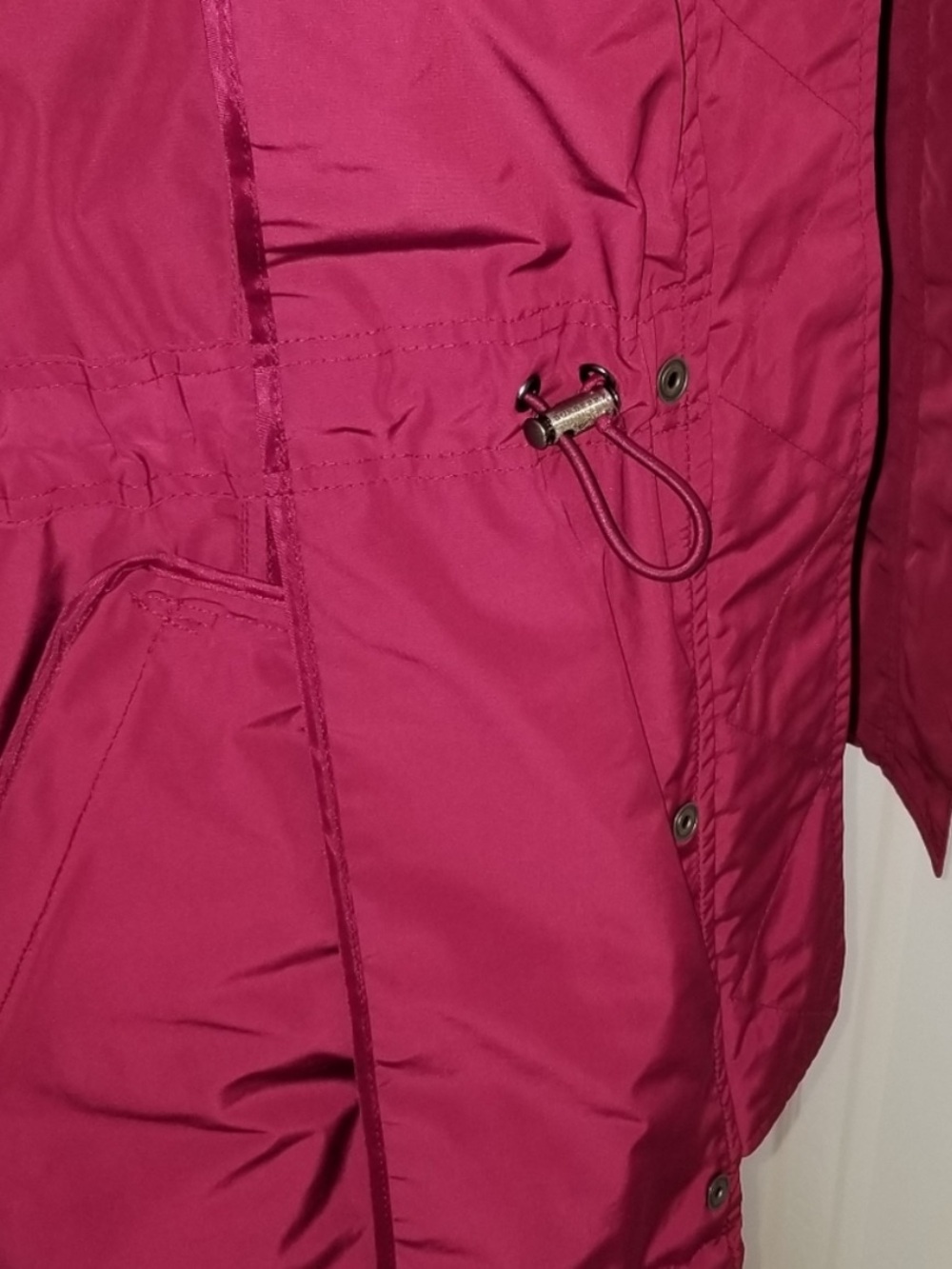 Burberry Brit NWOT! Fuschia size S Rain/Trench/Utility - Picture 5 of 8